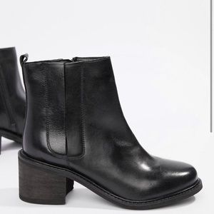 Rule London ASOS black leather Chelsea boots